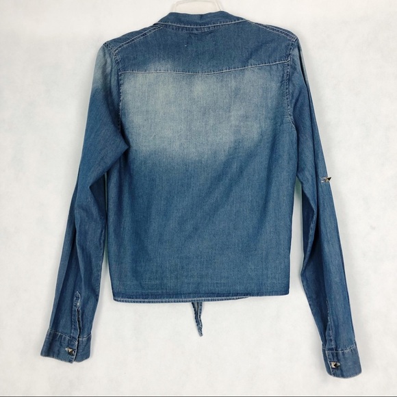 Thread & Supply Large Jean Top with Tie Bottom - Picture 5 of 5